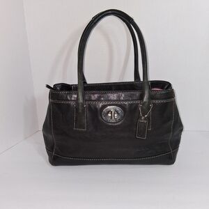 Coach Black Satchel Bag